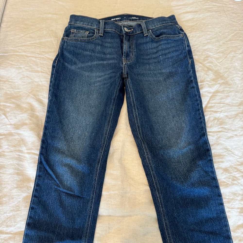 Old Navy Dark Blue Boyfriend Jeans